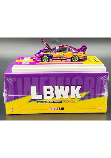Time Micro Nissan Silvia S15 Lbwk 1/64 Krom