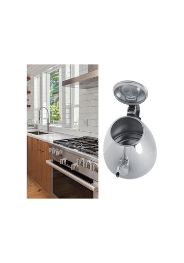 Ocak Üstü Çaydanlıklar,çaydanlık Ocak Üstü,1.2l 1.5l Paslanmaz Çelik Ocak Üstü Çaydanlık Çay Kahve Potu Su Isıtıcısı Isıya Dayanıklı Sap 1.2l