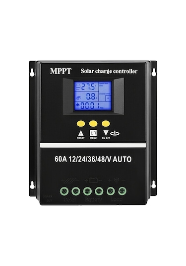 1 Paket 60a Mppt Solar Şarj Regülatörü Siyah A