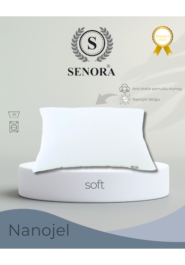 Soft Nanojel Antibakteriyel Yastık Pamuklu Kumaş