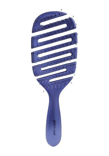 Glide'n Style Elastik Kanallı Saç Fırçası Mor