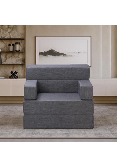 Homedius Melisa Tek Kişilik Katlanır Yatak Katlanır Koltuk Bej