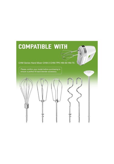 Cuisinart Sol Ve Sağ Turbo Stil Çırpıcılar İçin El Mikseri Çırpıcılar, Gümüş