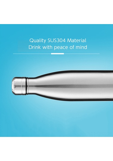 Aubyhe 500ml Paslanmaz Çelik Vakumlu Termos Bardak, Isı Ve Soğuk Saklama, Sızdırmaz Seyahat Kupa, Siyah Siyah