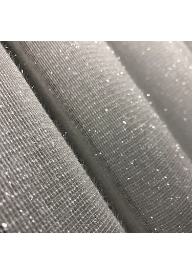 Perdefony Sakal Simli Düz Tül Perde 3 Farklı Renk