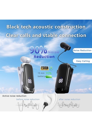 K88 Business Yaka Tek Kulak Bluetooth Kulaklık Siyah