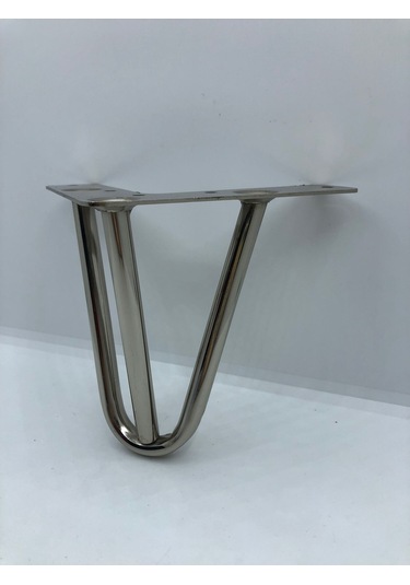 Metal,12 12 12 Cm Krom Kaplama Koltuk,dolap,baza, Ayağı 4 Adet