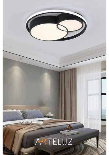 Arteluz Modern Çift Yuvarlak Led Avize