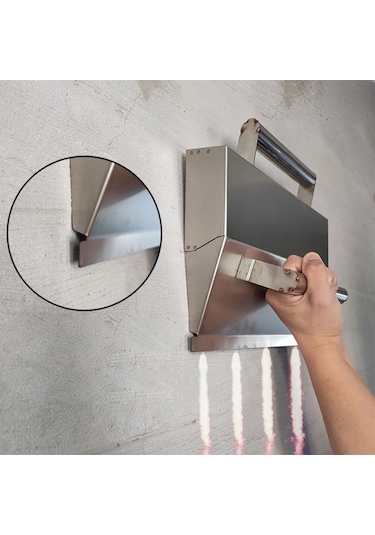 Moveevo Paslanmaz Çelik Harç Spatula, Ergonomik Kollü, 325mm Geniş, Çimento Ve Mortar İçin Dayanıklı Tuvalet Aracı