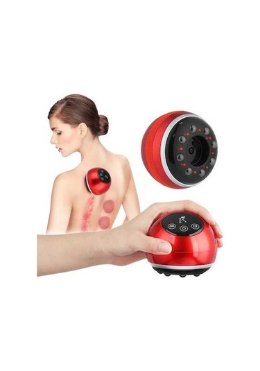 Willowhaven 3 In 1 Elektrikli Vakum Çukurluğu Cihazı Vücut Masajı Kırmızı Renkli Model Kırmızı