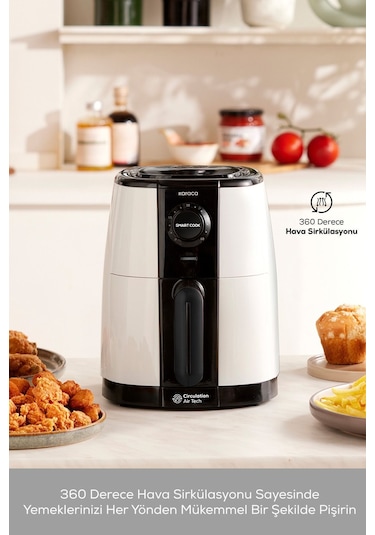 Karaca Smart Cook 60 Dakikaya Kadar Zaman Ayarlı Compact 2 Kişilik Airfryer