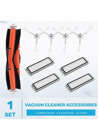 Mi Robot Süpürge Yedek Parçaları - Sdjqr01rr, Sdjqr02rr, Sdjqr03rr, E3, S4, S4 Max, S5 Modelleri İçin Ana Yan Fırça Filtresi - Yongtao