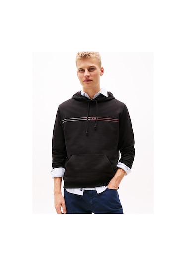 Tjm Reg Entry Graphıc Hoodıe Ext Erkek Siyah Sweatshirt - Dm0dm20847 Siyah