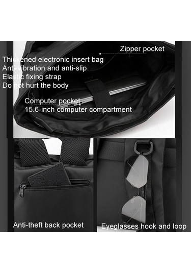 Sones Wepower Büyük Kapasiteli Pilet Çanta Kısa Seyahat Sırt Çantası Hafif Günlük Bilgisayar Çantası Gri