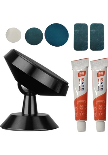 Symbee Siyah Alüminyum Manyetik Asma Tutucu - Dijital Cihazlar İçin 360 Evrensel Başlıklı, Duvara Kurulabilir, Dayanıklı Ve Hafif