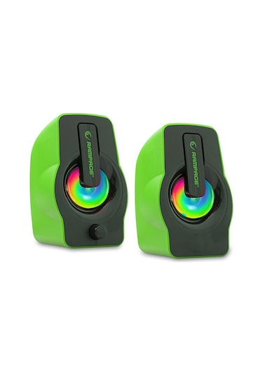 RAMPAGE RMS-G7 FALSETTO GAMİNG USB YEŞİL SPEAKER