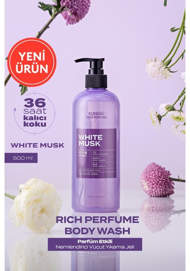 Kundal Rich Perfume Body Wash White Musk Amber 500 ML