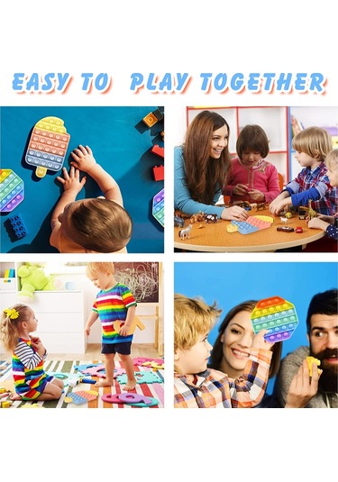 Kosona Çocuklar İçin Eğitici Ve Eğlenceli Yüksek Kaliteli Silikon Patlatma Oyuncağı - Renkli Ve Güvenli