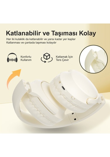 Bix Soundcraft H2 Katlanabilir Bluetooth 5.0 Kulak Üstü Kulaklık