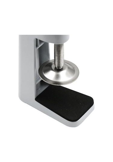 Beyaz Ayarlanabilir Masa Lambası Işıkları Metal Stand Döner Klip Kol Kelepçe Kilit Tutucu