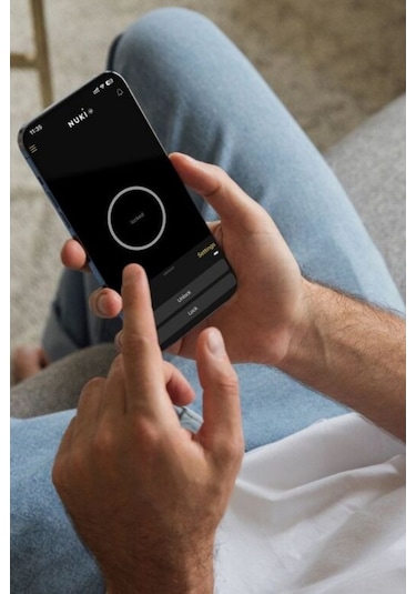 Nuki Smart Lock Pro 4. Nesil Wifi, Siyah Akıllı Kapı Kilidi Güvenlik Cihazları