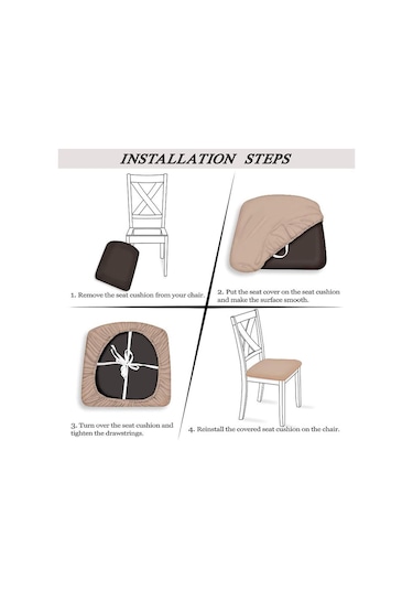 Gri Polar Polar Sandalye Minder Örtüsü Streç Ucuz Yemek Minderi Koltuk Kılıfı Arkalığı Olmadan Koruyucu Mutfak Sandalyeleri Otel Ev