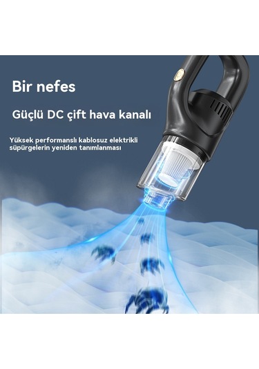 Jian Fan Taşın Kablosuz Elektrikli Süpürge Yşil