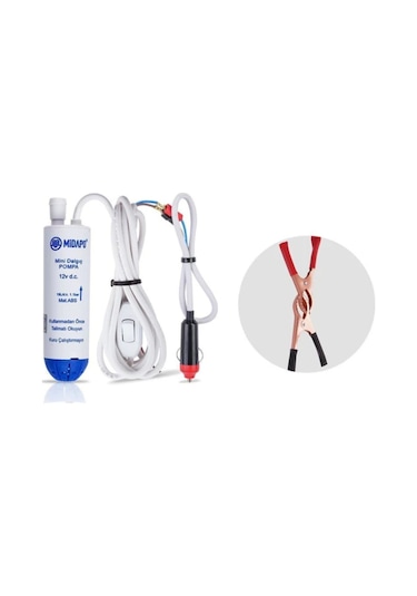 Midapo 12 V Çakmaklı Küçük Dalgıç Pompa Su Pompası Mazot Pompası