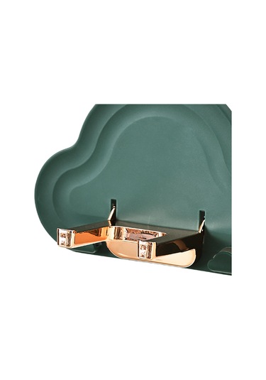 Homyl Duvar Saç Kurutma Makinesi Tutucu Depolama Standı Yeşil Yeşil