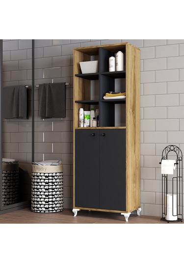 Moxen Mobilya Bdr3 Çok Amaçlı Dolap Raflı MXNBDR3003CVZANTRST