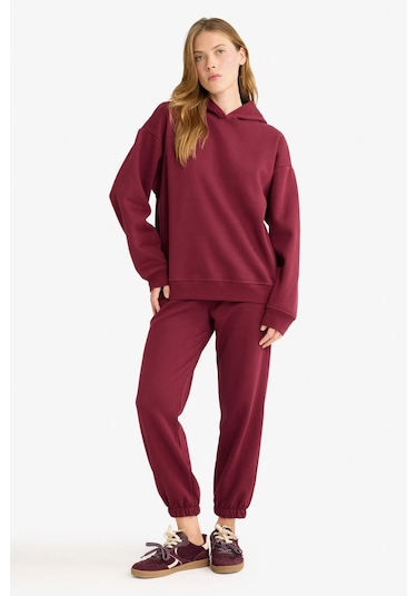 Defacto Bordo Kadın Eşofman Altı F9622ax/br115 Bordo