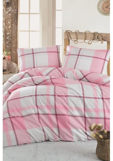 Taç Kristal Sava Light Collection Çift Kişilik Nevresim Takımı Pembe Pembe