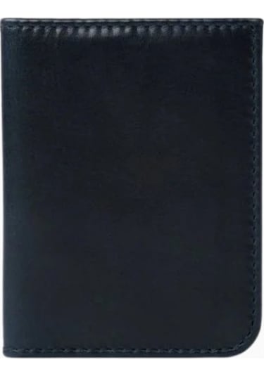Ryoko Troy Bifold Full Grain Deri Kartlık Lacivert
