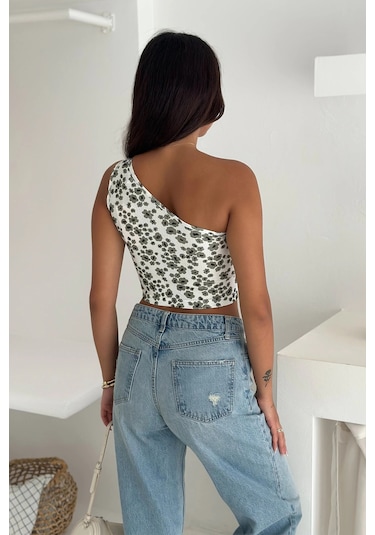 Asprin Fashion Tek Omuz Atlet Haki Haki