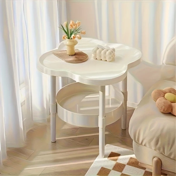 Gateesat Beyaz Modern Dairesel Mobil Depolama Rafı, Alet Ve Ev Organizasyonu İçin Beyaz