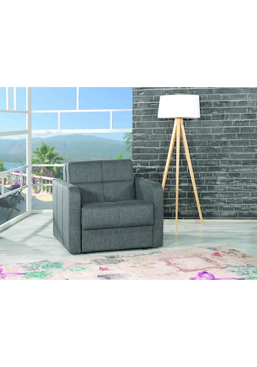 Kilim Mobilya Adonis Tekli Refakatçi Koltuğu gri Gri