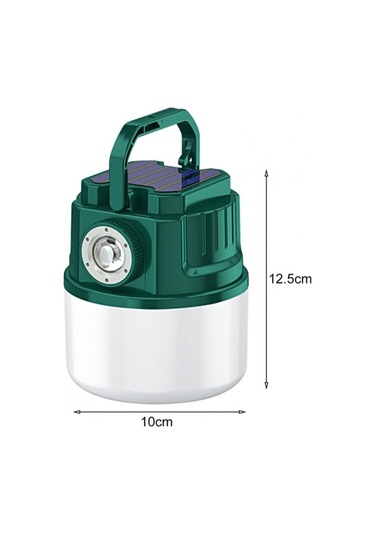 Cbtx C52 Çok Fonksiyonlu El Feneri Güneş Enerjisi Kamp Işığı Zumlanabilir Ipx6 Usb Çıkışlı Su Geçirmez Çadır Lambası, Gösterge Sarı