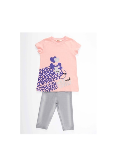Denokids Mshb&g Leopar Kız Tunik Tayt Takım Çok Renkli