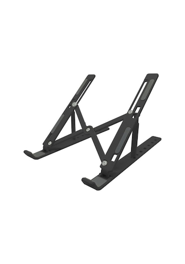 7 Kademeli Ayarlı Katlanabilir Laptop Tablet Standı Siyah
