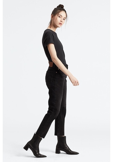 Levi'S Kadın Siyah 501 Crop Yüksek Bel Jean