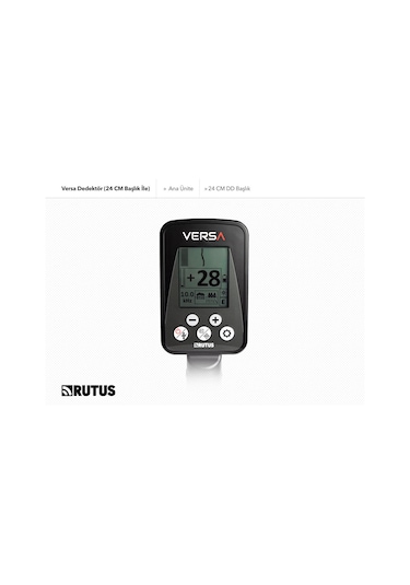 Rutus Versa Dedektör 24cm Dd Başlık İle