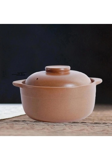 Suntek Toprak Tencere Kil El Yapımı Geleneksel Güveç 1.1 L
