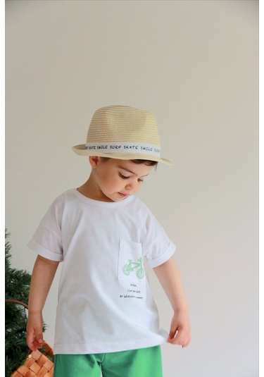 Babywom Unisex Oversize Yazlık Şortlu Basic Takım- Yeşil