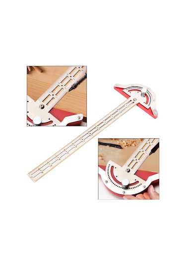 Suntek T Cetvel Çok Açılı Cetvel Açıölçer Ölçü Aracı