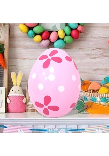 Pazly Yumurtası Suntek Şişme Pembe Paskalya Ev Dekoru Dekorasyon Zb