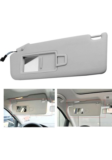 Xiyyadms Golf 7 Mk7/b8/cc/e-golf Sağ Yolcu Tarafı Gri Güneşlik - Uv Koruma, Kolay Katlanır, Abs+cam Malzeme Parça No: 5gg857552