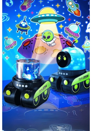 Büro Ev Ofis Hediyesi İçin Robot Tasarımlı Projektör Gece Lambası Diğer