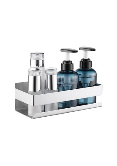 Duvara Monte Duş Rafı Banyo Rafı Sus304 Paslanmaz Çelik Sepet Tutucu 23cm Fırçalanmış Diğer