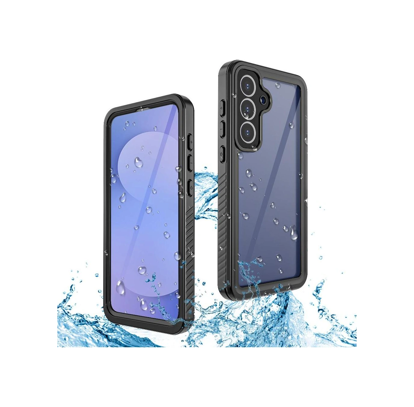 Samsung Galaxy S25 Fe İçin Su Geçirmez Dahili Kılıf, Ekran Koruyucu Ip68 Su Geçirmez 12ft Askeri Darbeye Dayanıklı