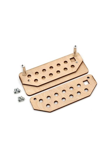 Besthome1 Suntek Ahşap El Sanatları Alet Tutucu Standı, İşi Tutucu, Pratik Ahşap Rengi Ahşap Rengi